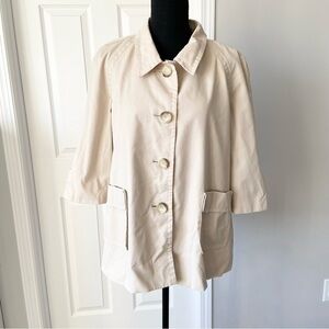 Michael Kors Beige  Short Swing Trench Coat